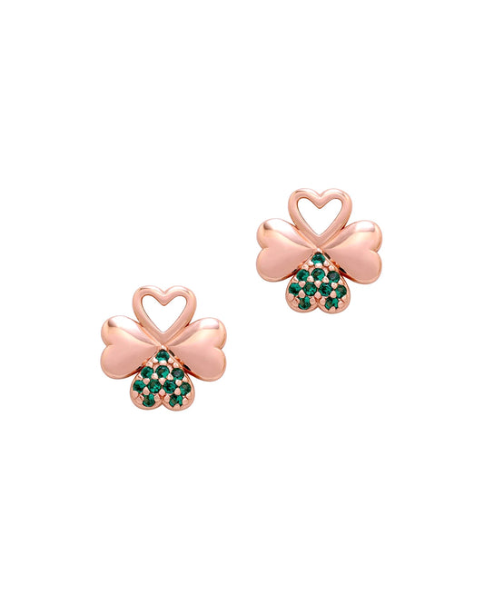 Felicity Clover CZ Diamond Studs