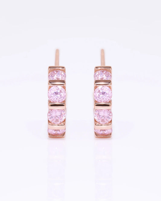 Hilda Luxe CZ Diamonds Classic Hoops