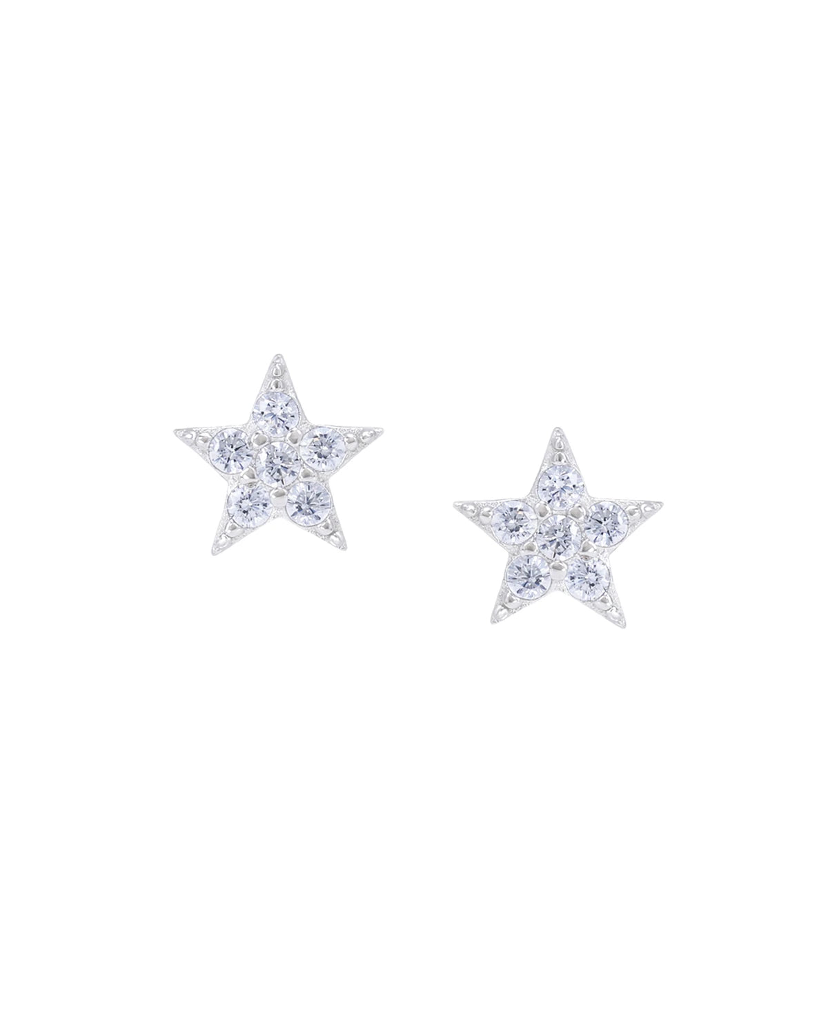 Lily Twinkle Star Diamond CZ Stud Earring