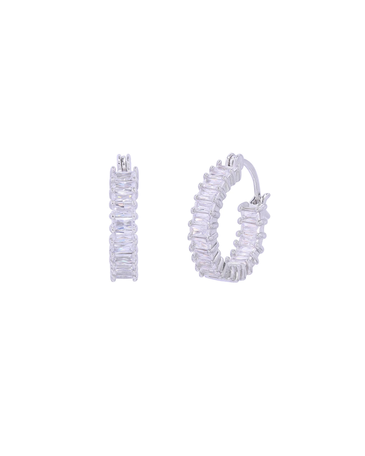Tilda Chic CZ Diamond Huggie Earrings