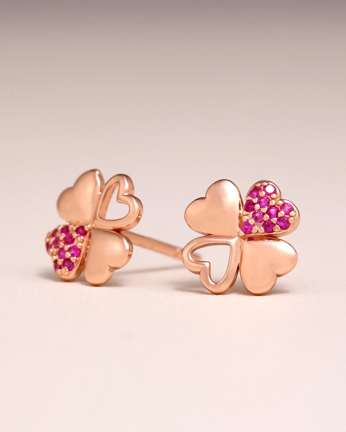 Felicity Clover CZ Diamond Studs