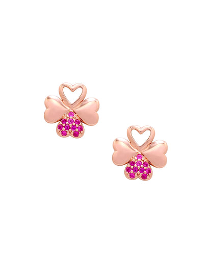Felicity Clover CZ Diamond Studs