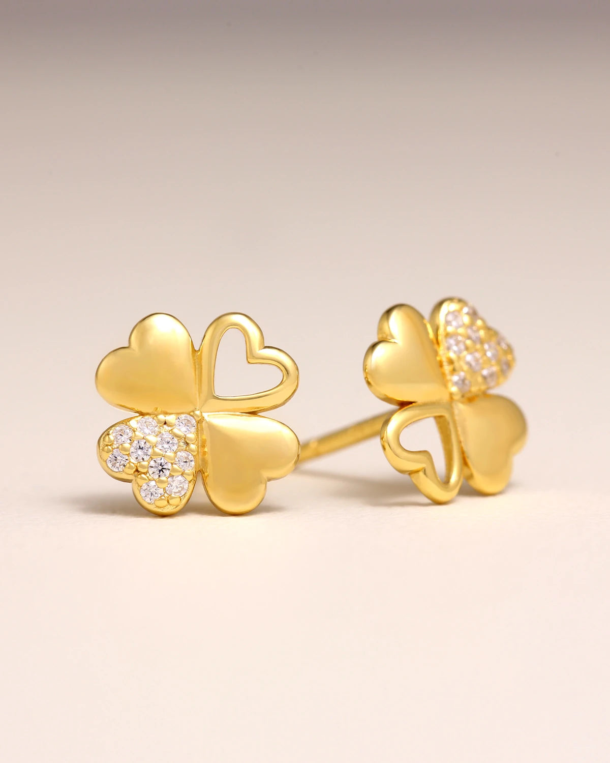 Felicity Clover CZ Diamond Studs