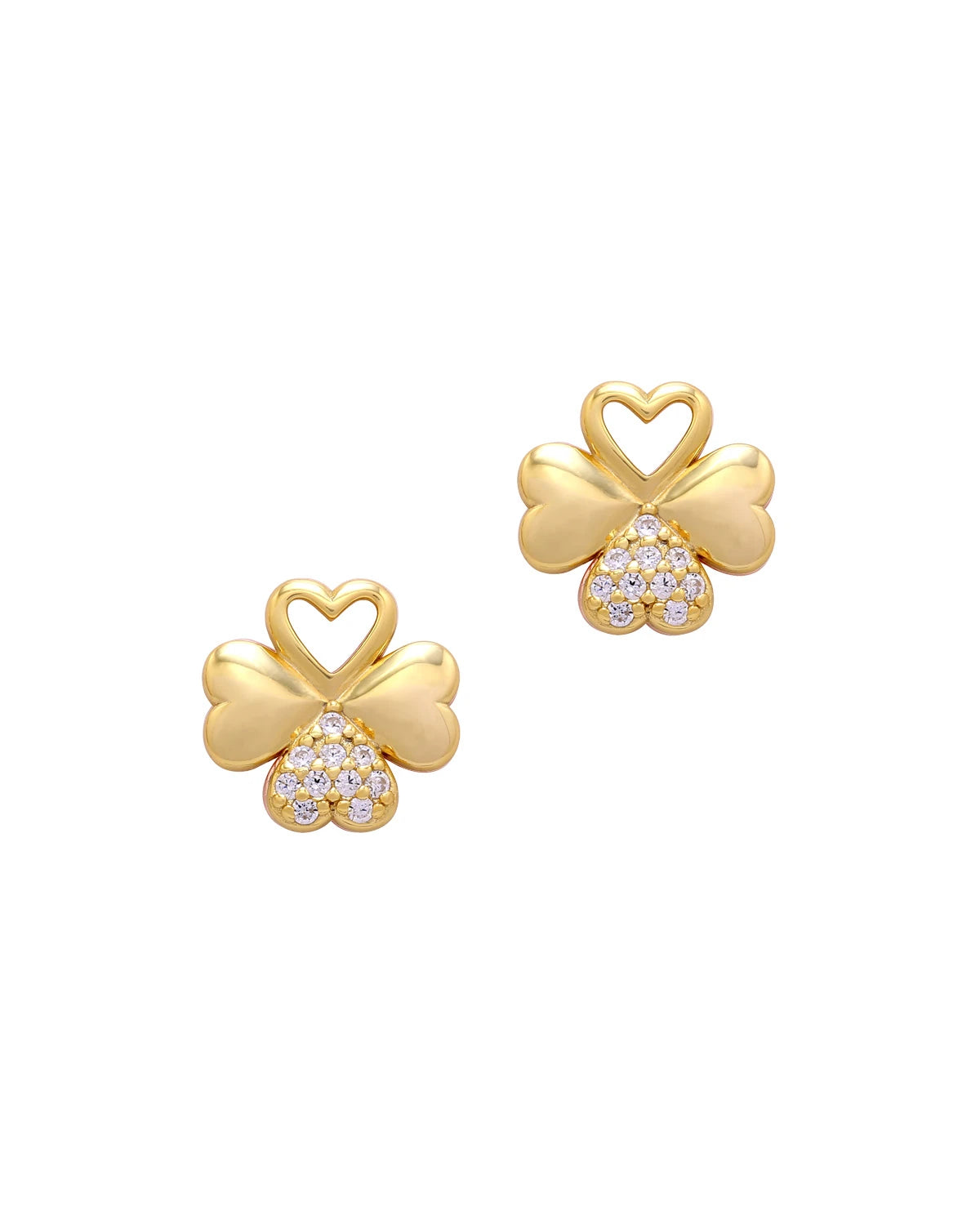 Felicity Clover CZ Diamond Studs