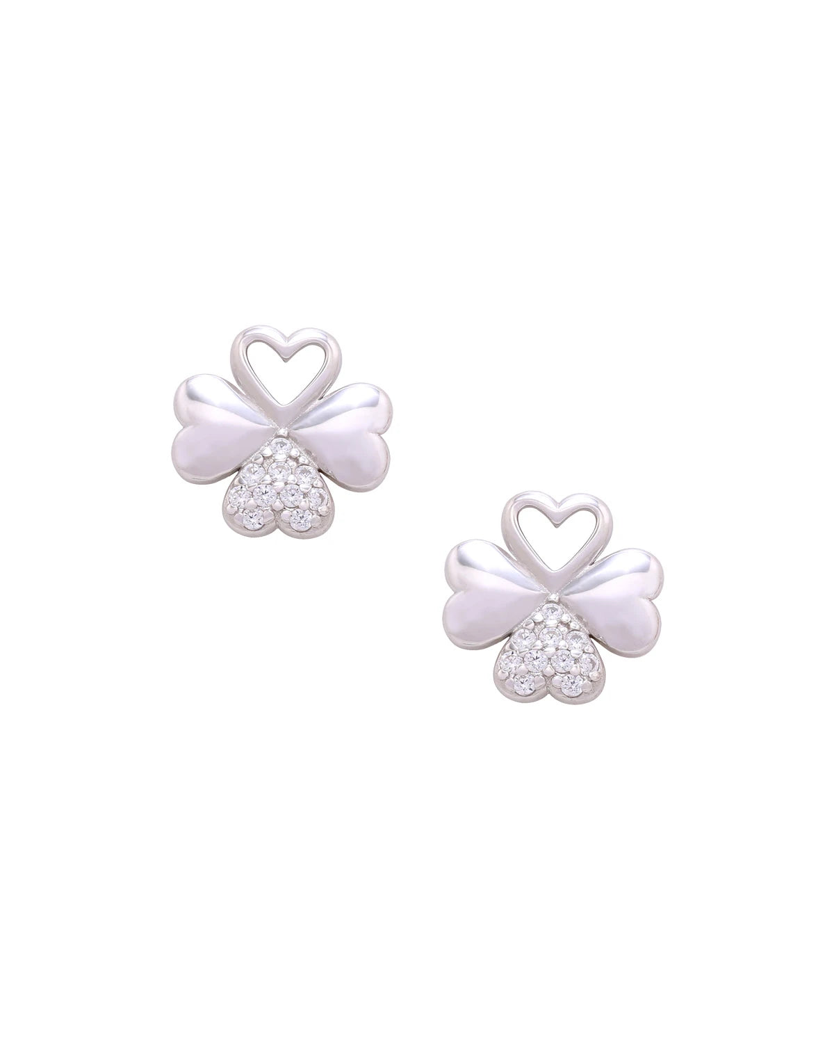 Felicity Clover CZ Diamond Studs