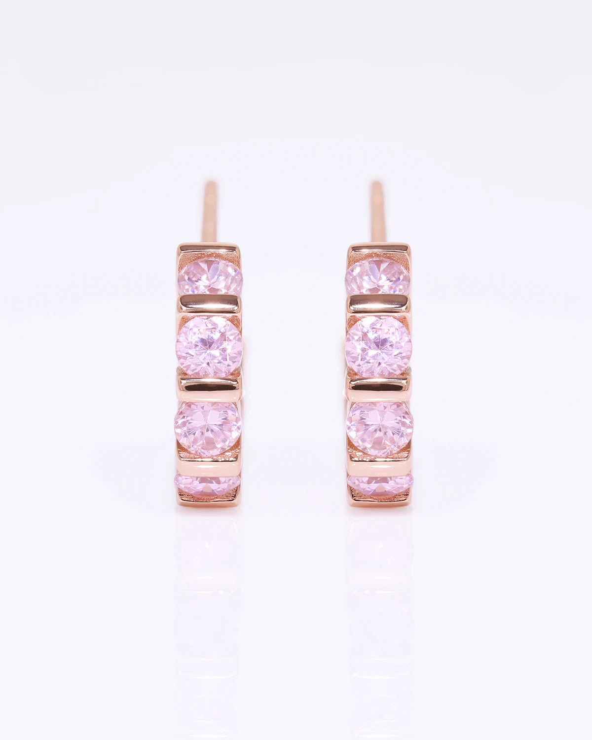 Hilda Luxe CZ Diamonds Classic Hoops