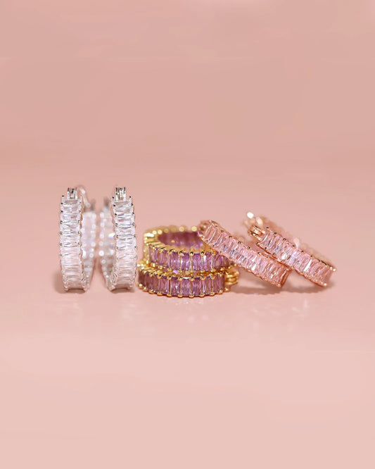 Tilda Chic CZ Diamond Huggie Earrings