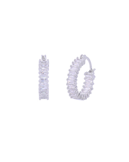 Tilda Chic CZ Diamond Huggie Earrings